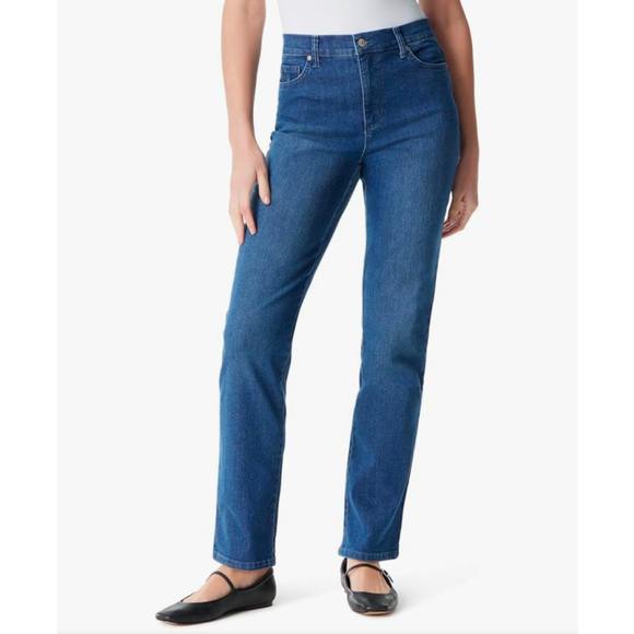 Gloria Vanderbilt Denim - Gloria Vanderbilt classic high-rise jeans. style: Amanda dark indigo size 24